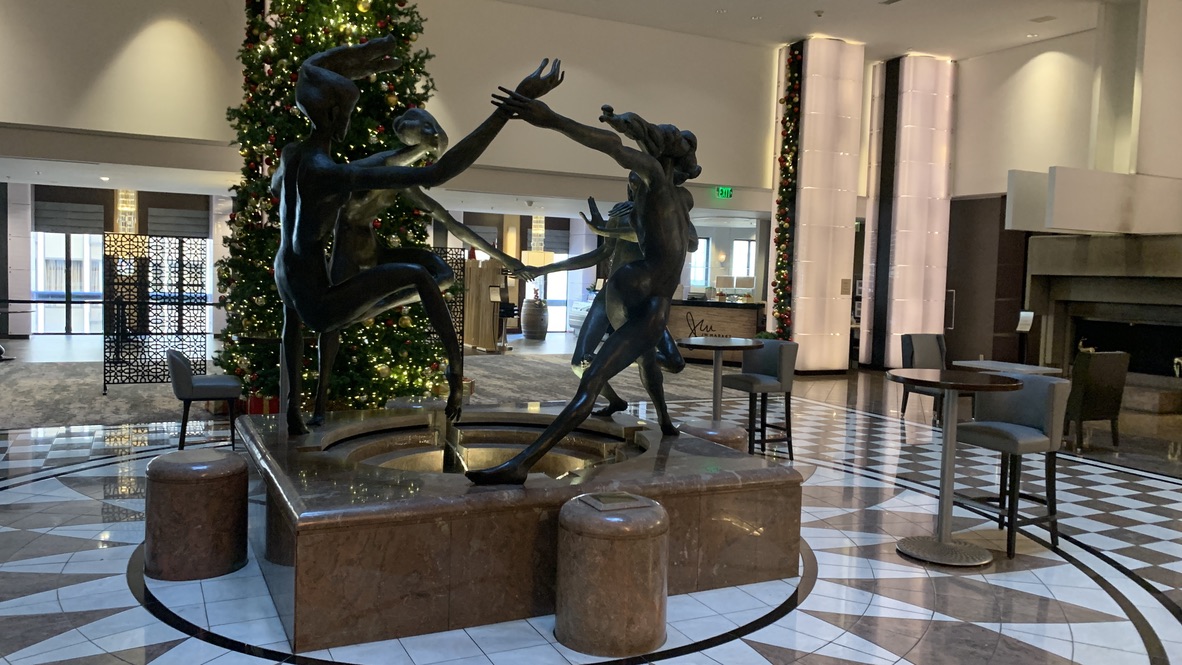 Lobby Statue at The JW Marriott San Francisco Union Square