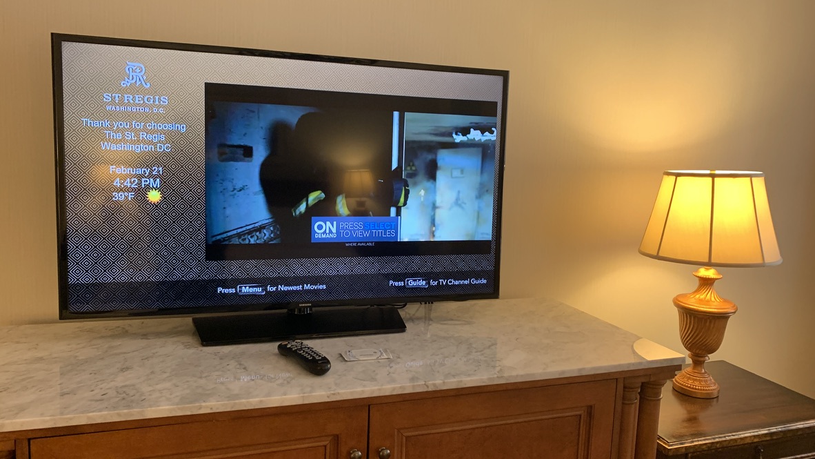 Room features at The St. Regis Washington DC