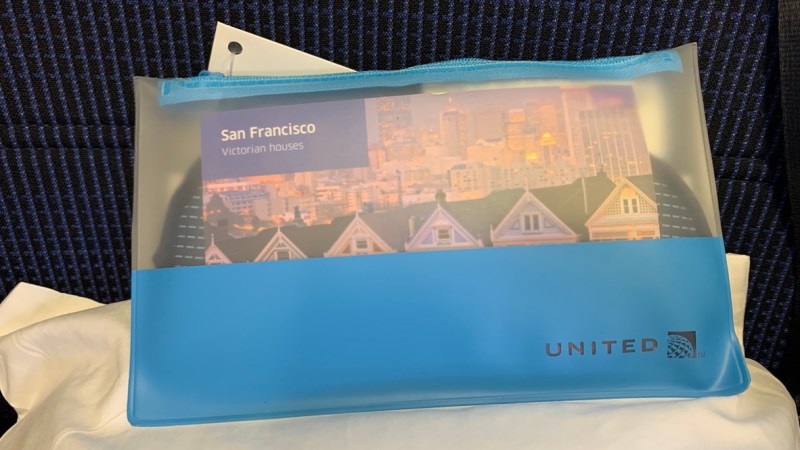 United Polaris Business Class amenity kit