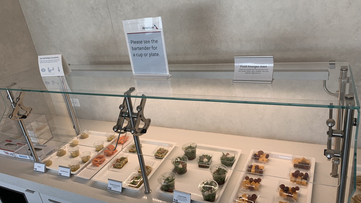 Food at Admirals Club SFO