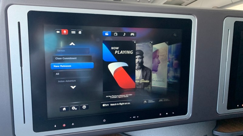 IFE 2 on the Flagship Business A321T
