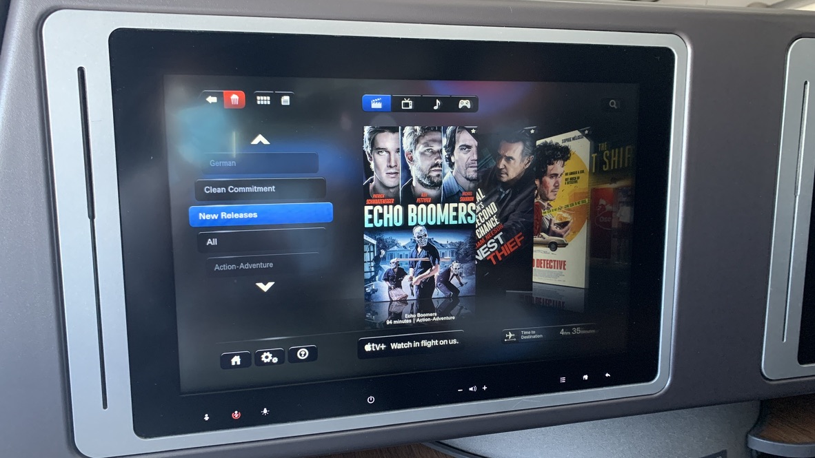 IFE 3 on the Flagship Business A321T