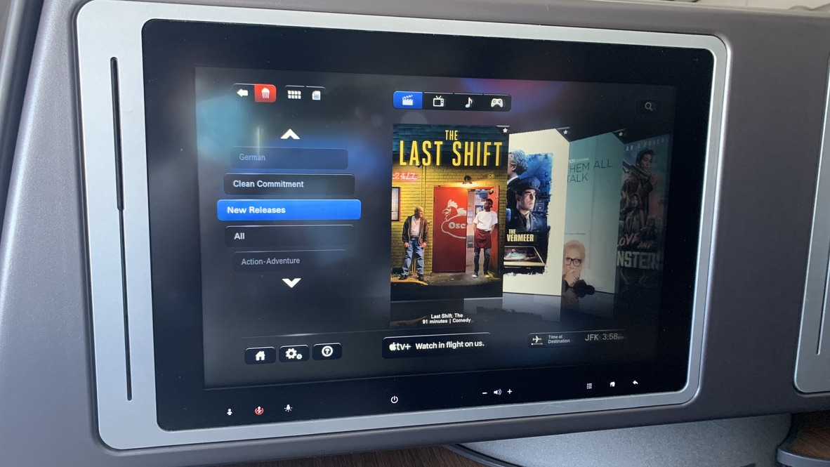 IFE 4 on the Flagship Business A321T