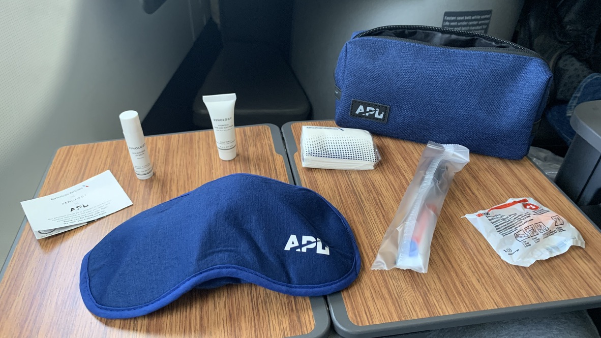 Amenity kit on the Flagship Business A321T