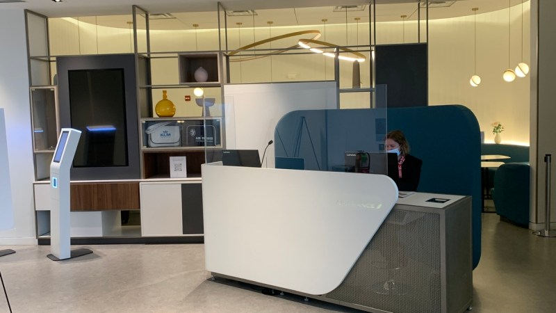Front desk at the lounge