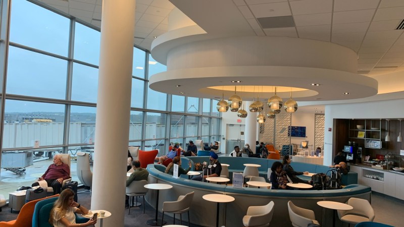 Aerial view of the lounge