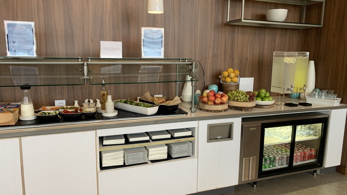 Food at the Air France - KLM Lounge IAD