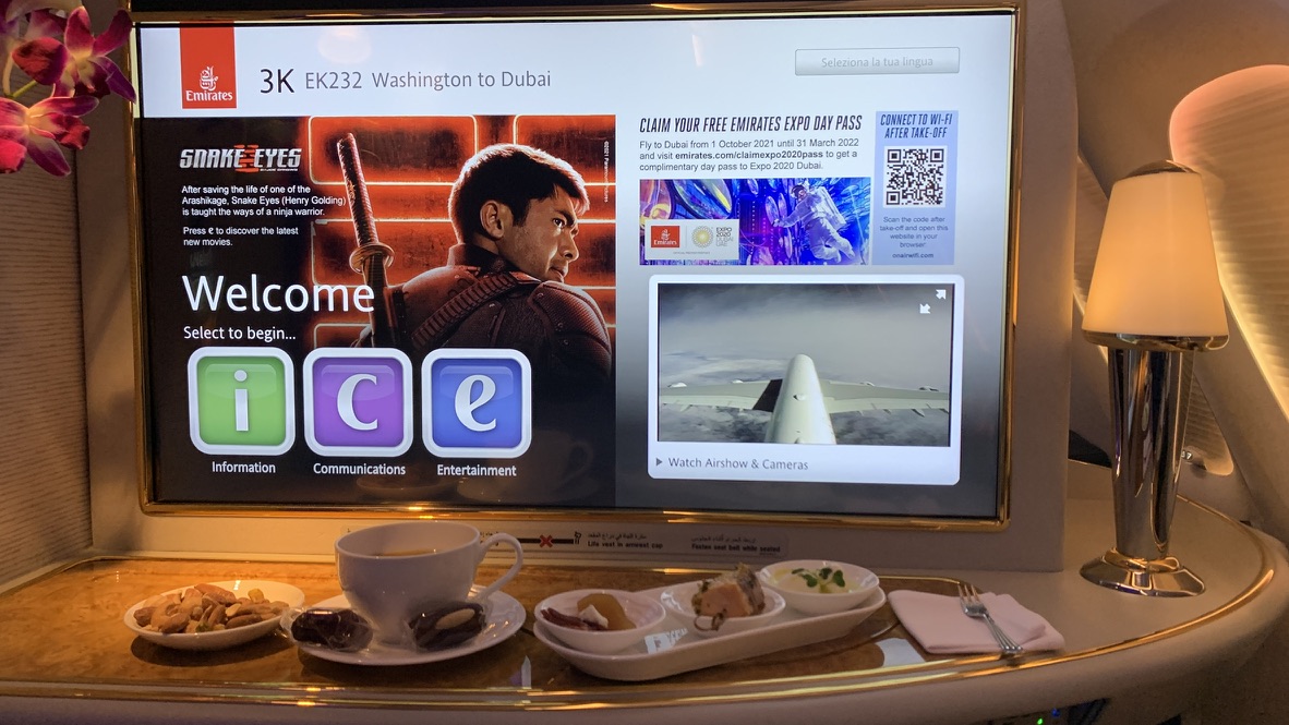 The Emirates First Class A380 - Suite 3K