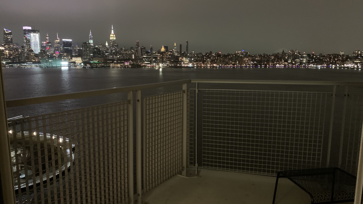 Balcony at the W Hoboken Hotel