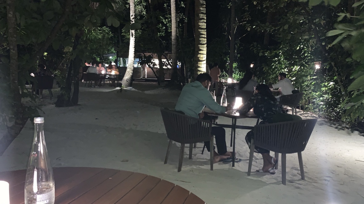 Dining under the stars at The St. Regis Maldives