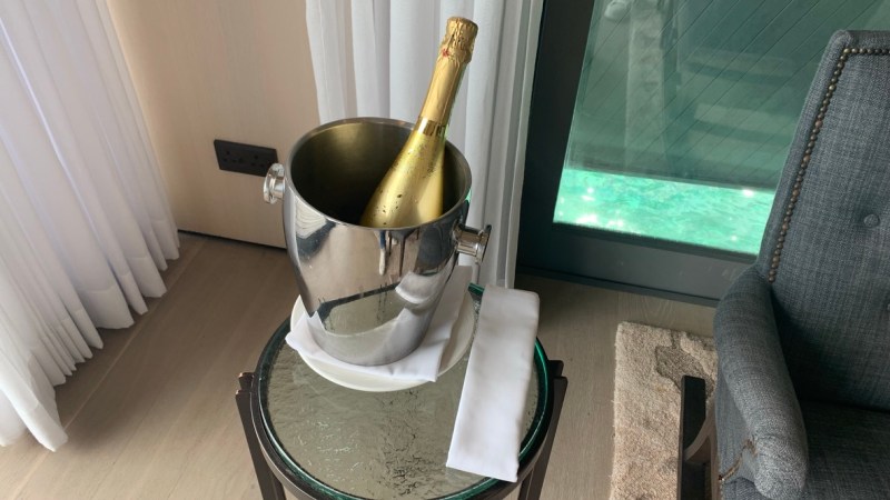 Champagne on arrival