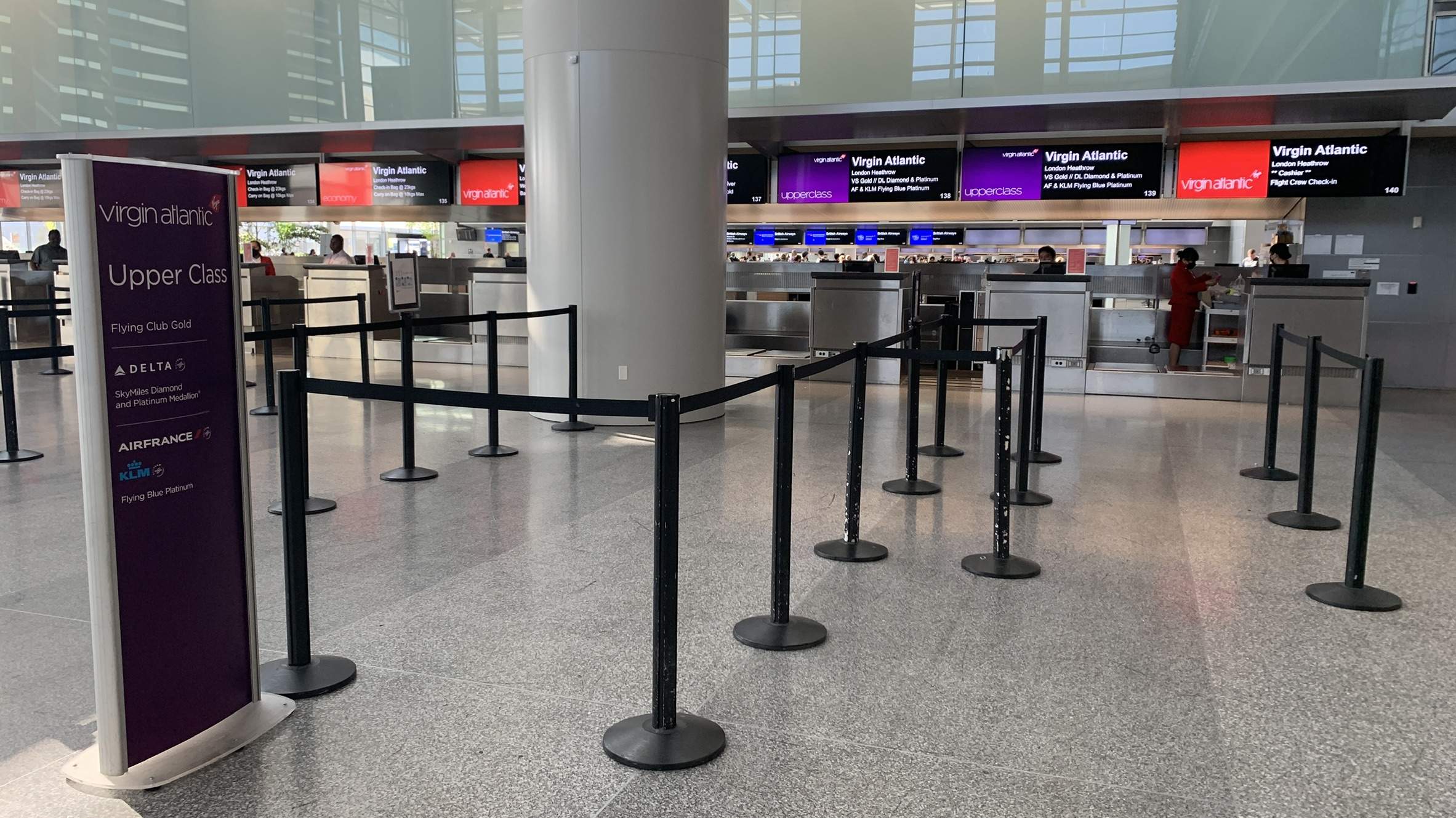 Virgin Atlantic Upper Class - Checking in