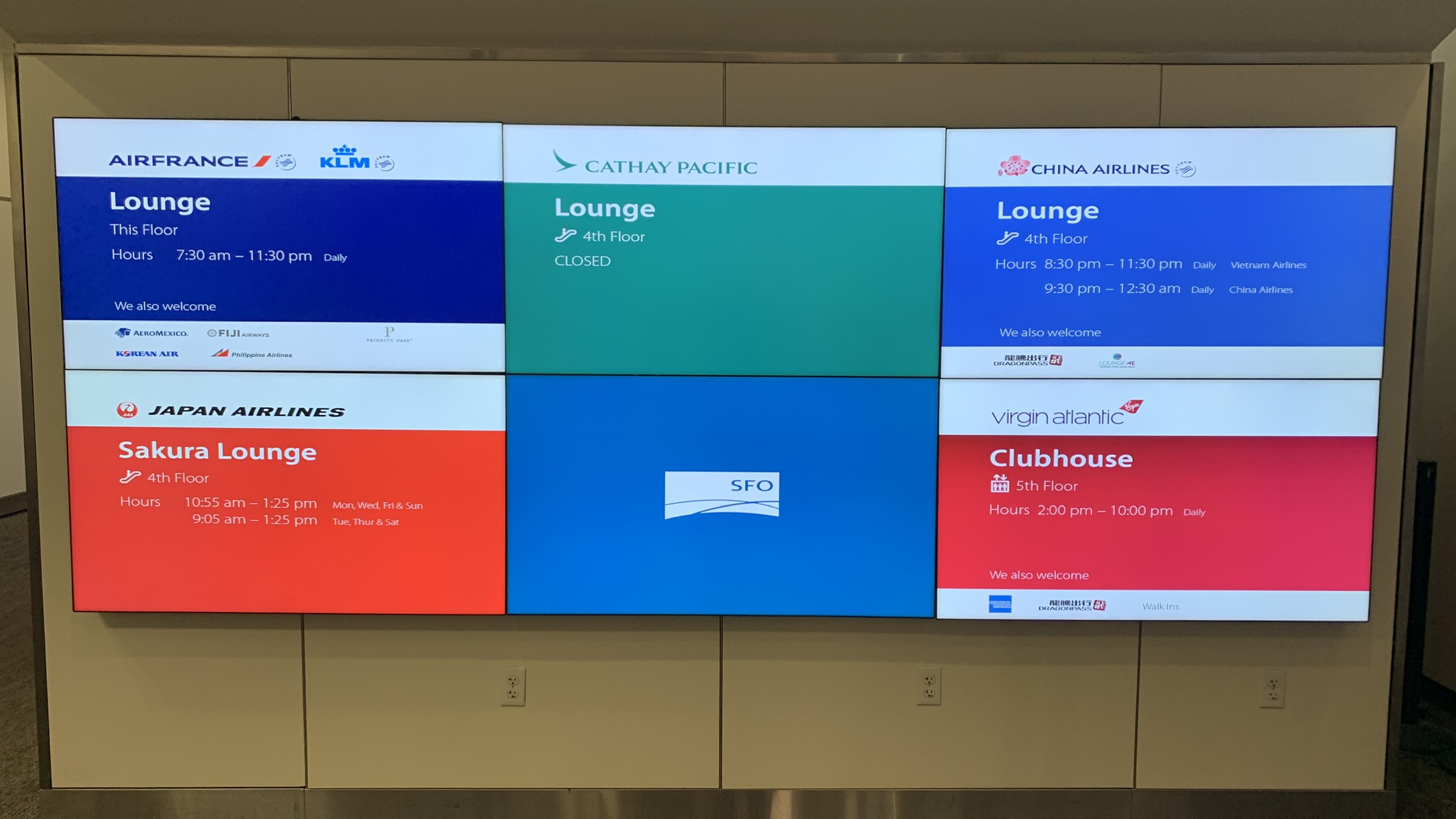 Virgin Atlantic Clubhouse SFO