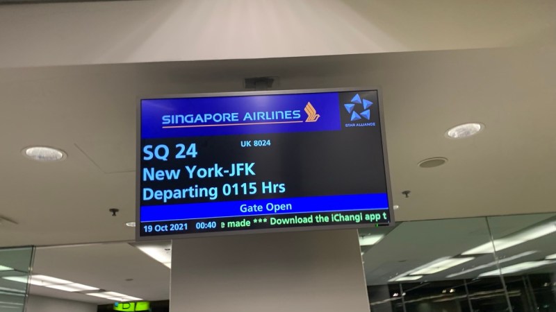Longest flight in the world SQ24