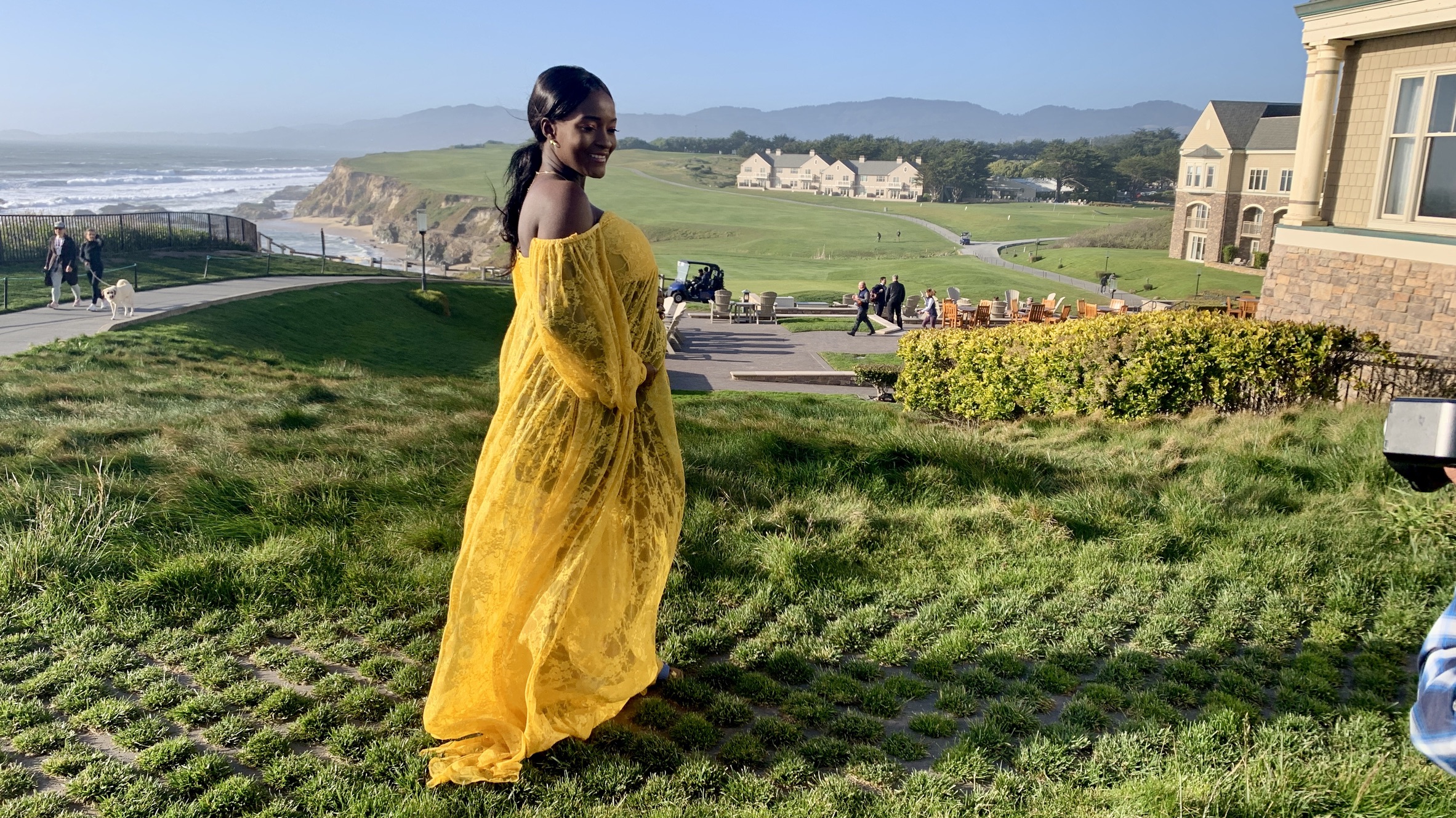 Mrs. The Points Engineer's photoshoot at the Ritz Carlton Half Moon Bay