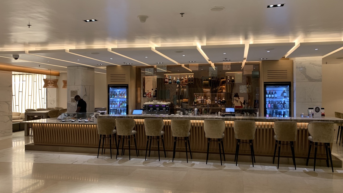 Lobby bar at the Lagos Marriott Hotel Ikeja