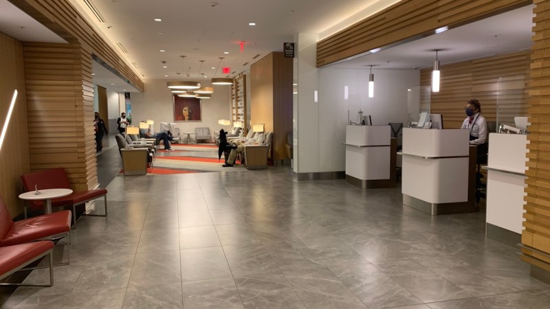 Front desk at the lounge