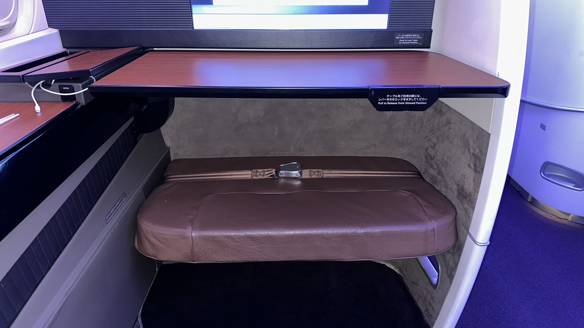 Ottoman and tray table