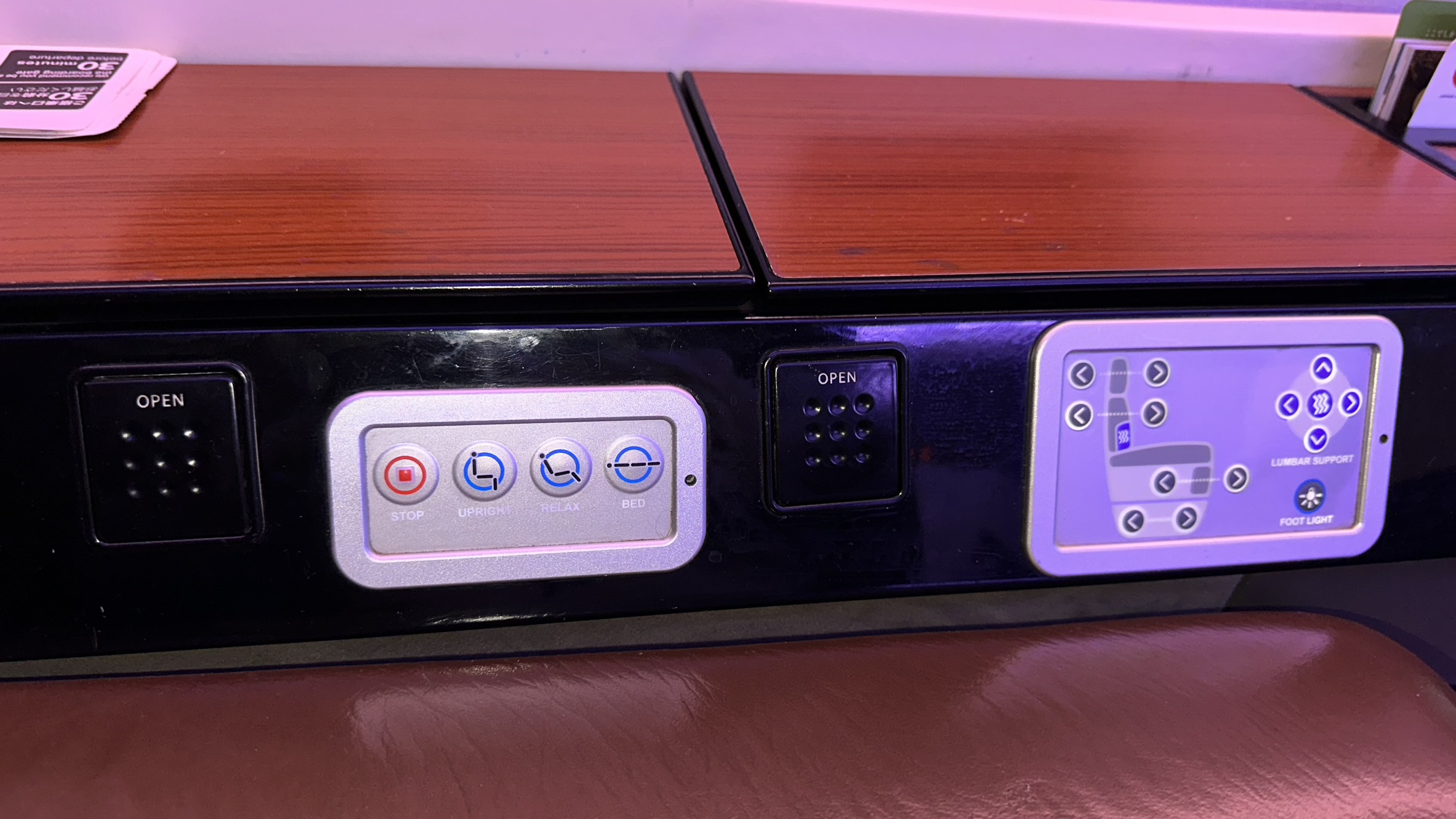 Seat controls