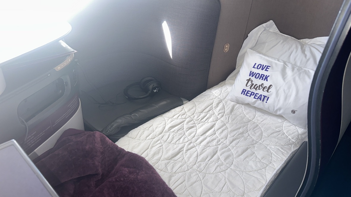 Qatar Airways QSuite Lie-Flat Bed