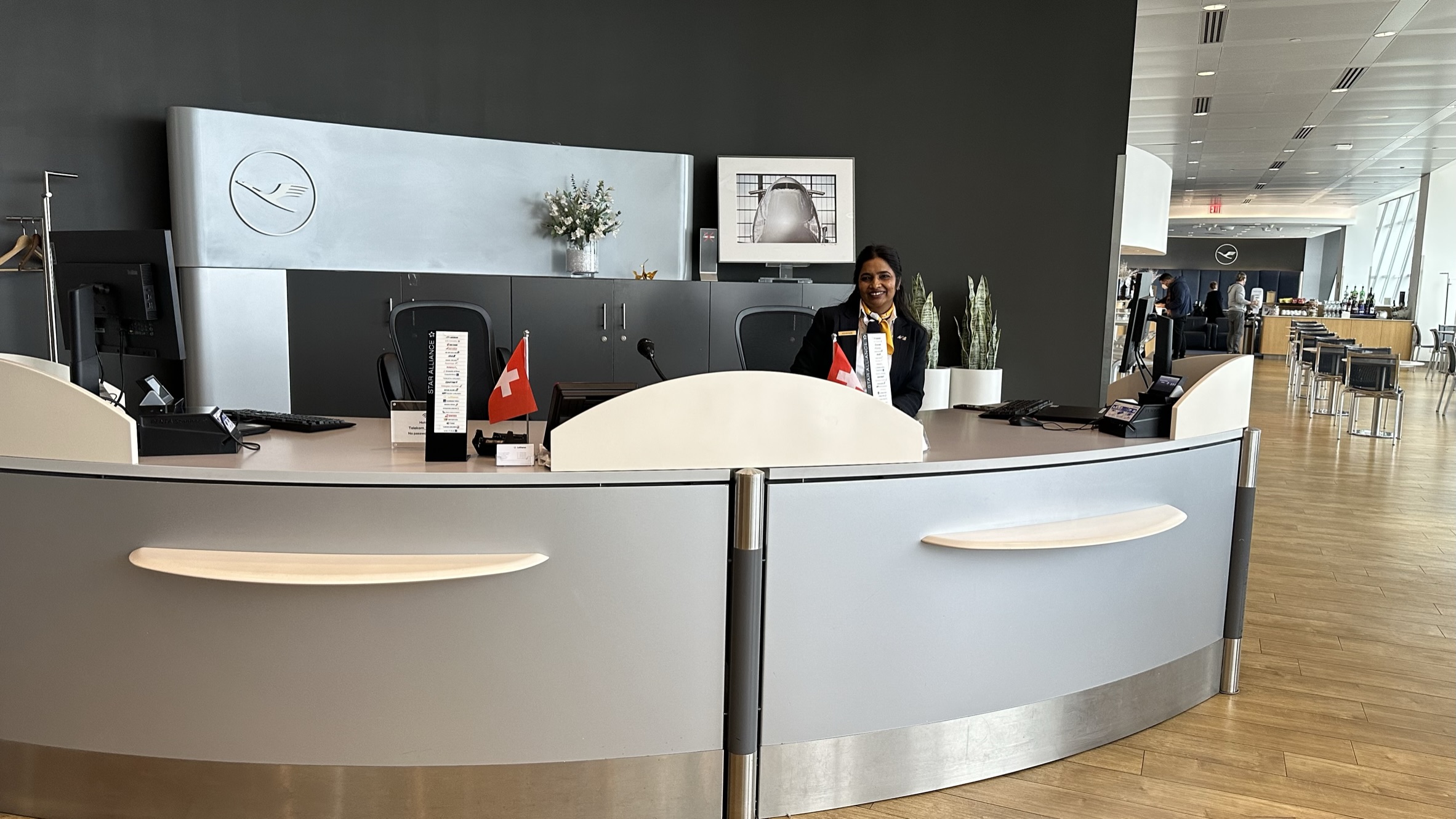 Lufthansa Lounge JFK Airport check-in