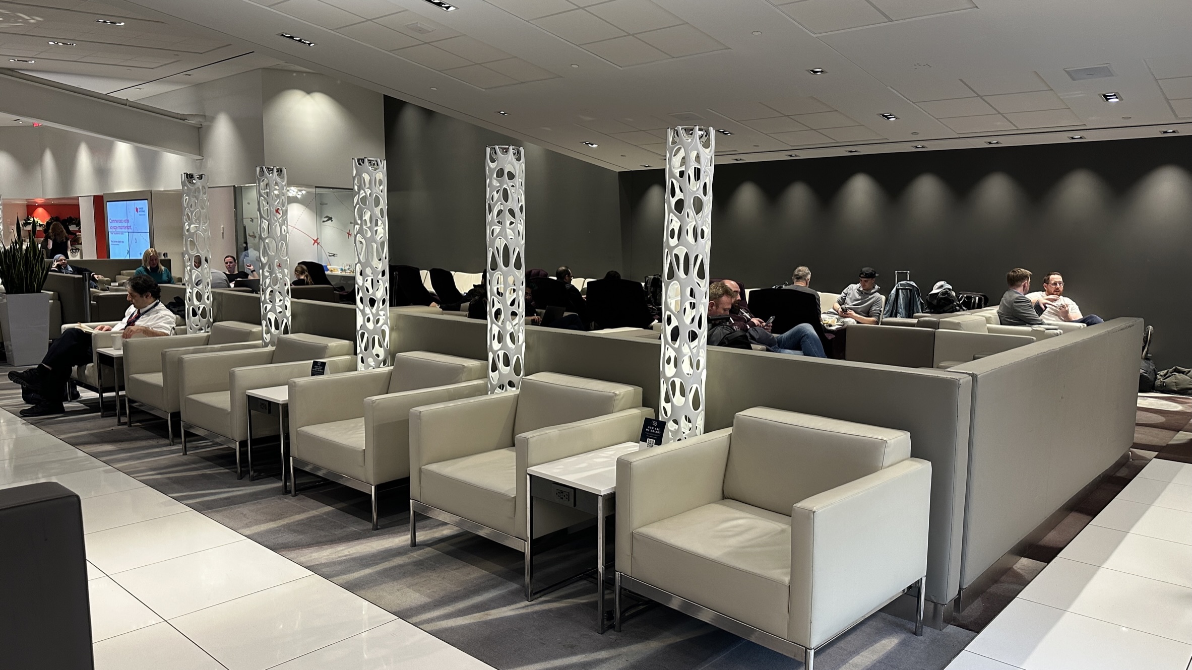 Seating area at the lounge