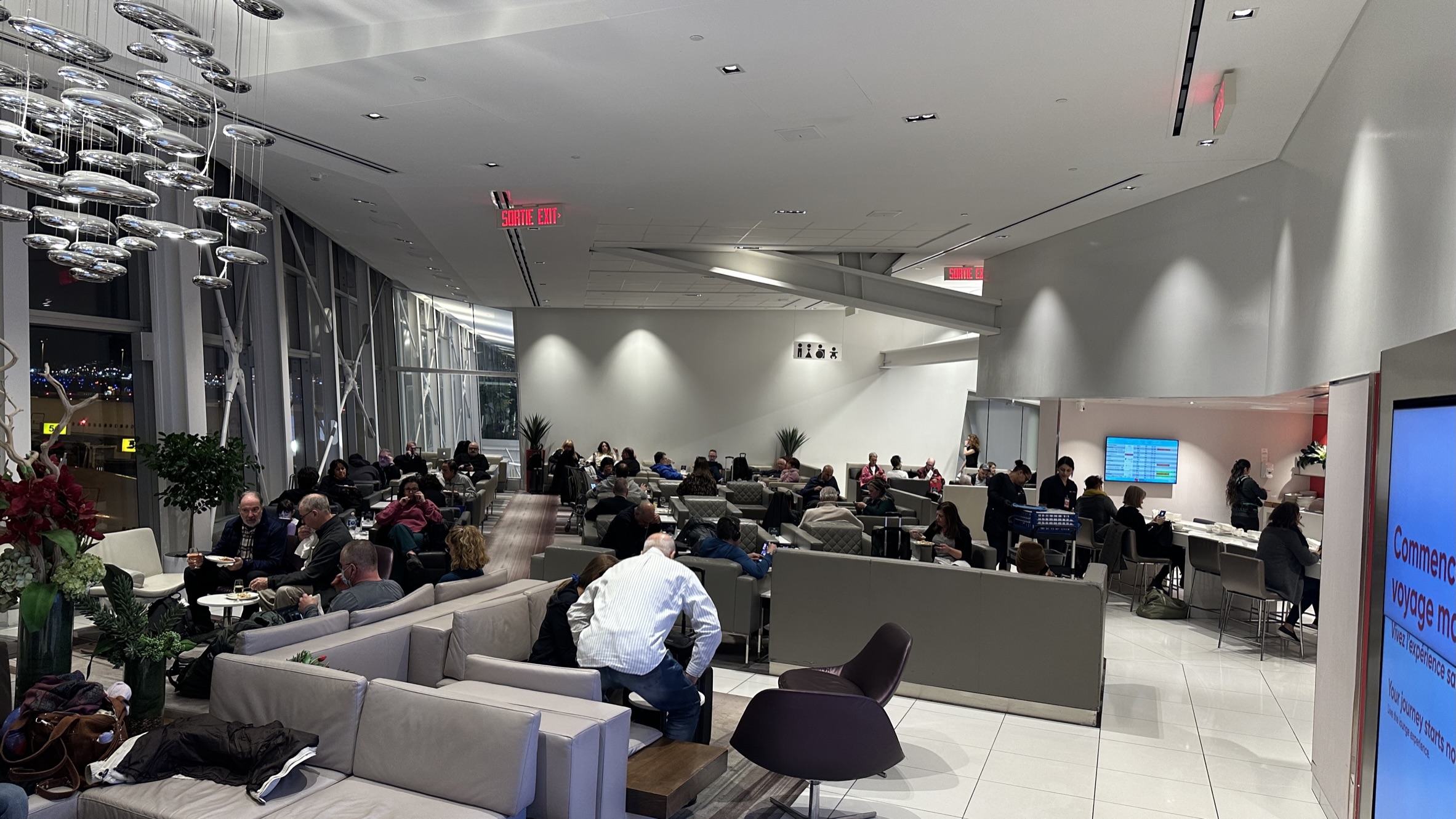 Seating area at the lounge