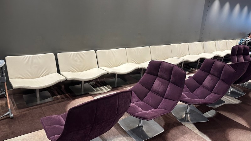Seating area at the lounge