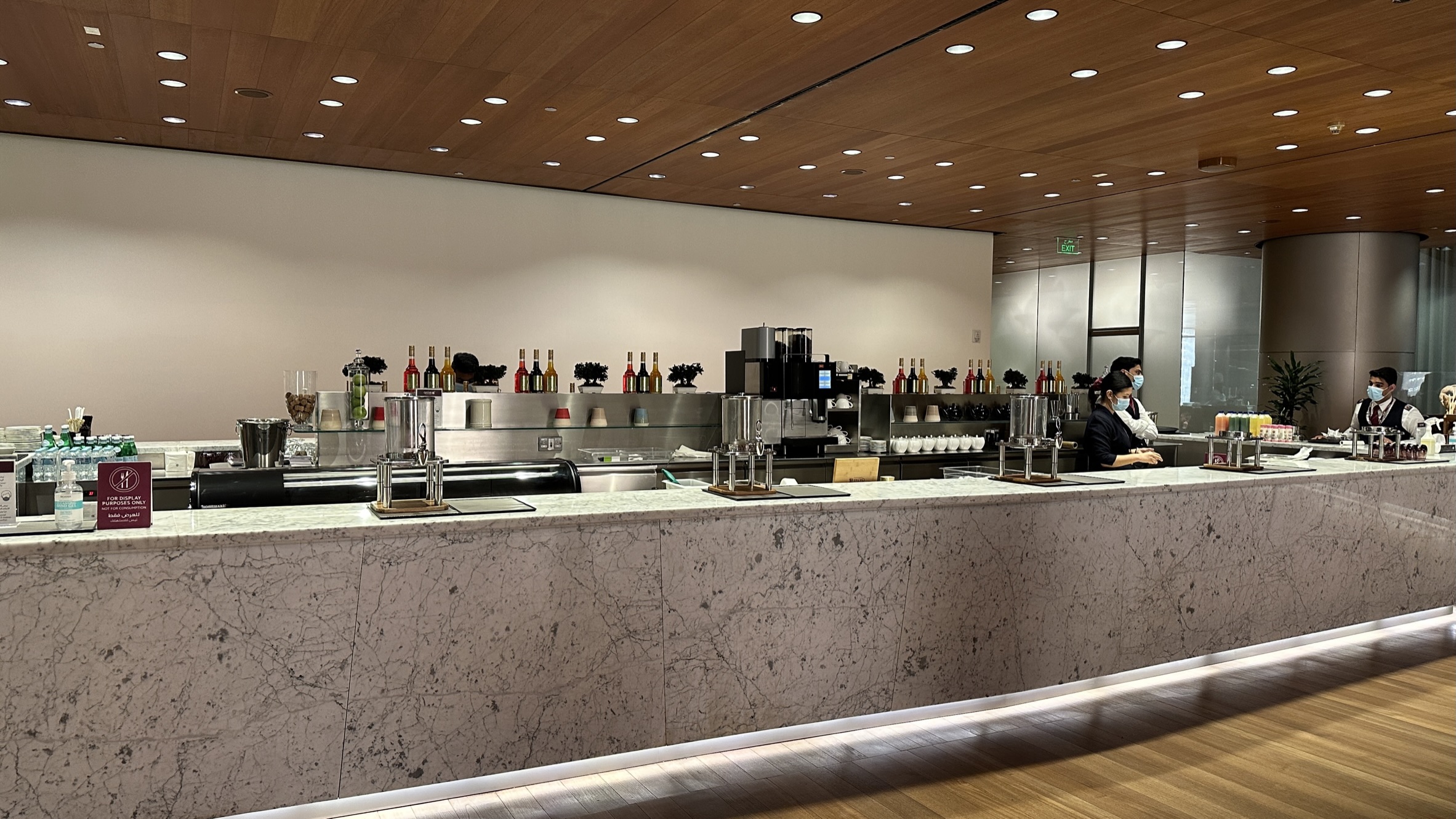 Bar area at the lounge