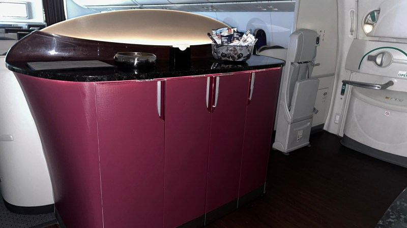 Onboard bar area