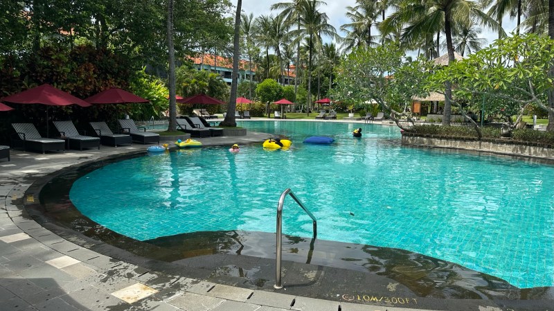 One of the pools at the hotel