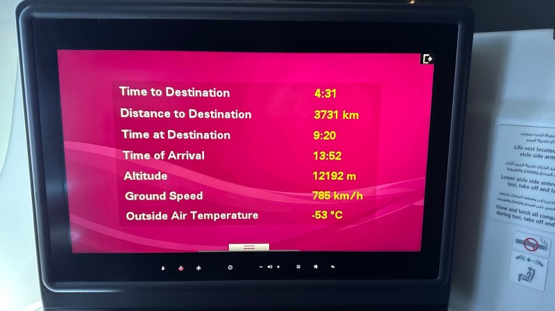 Qatar Airways Business Class Boeing 787
