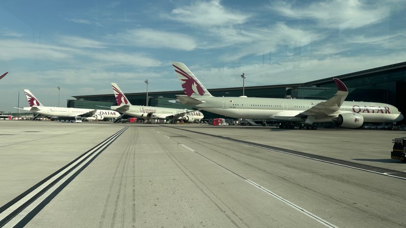 View of the apron