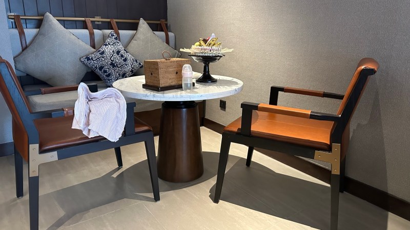 Dining table and chairs