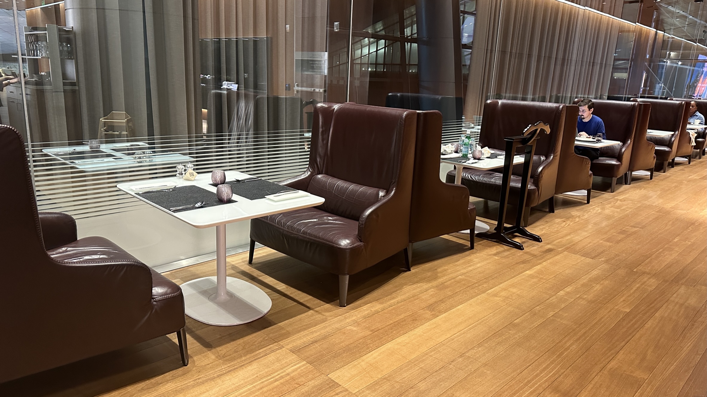 Seating area at the Al Mourjan Lounge Doha