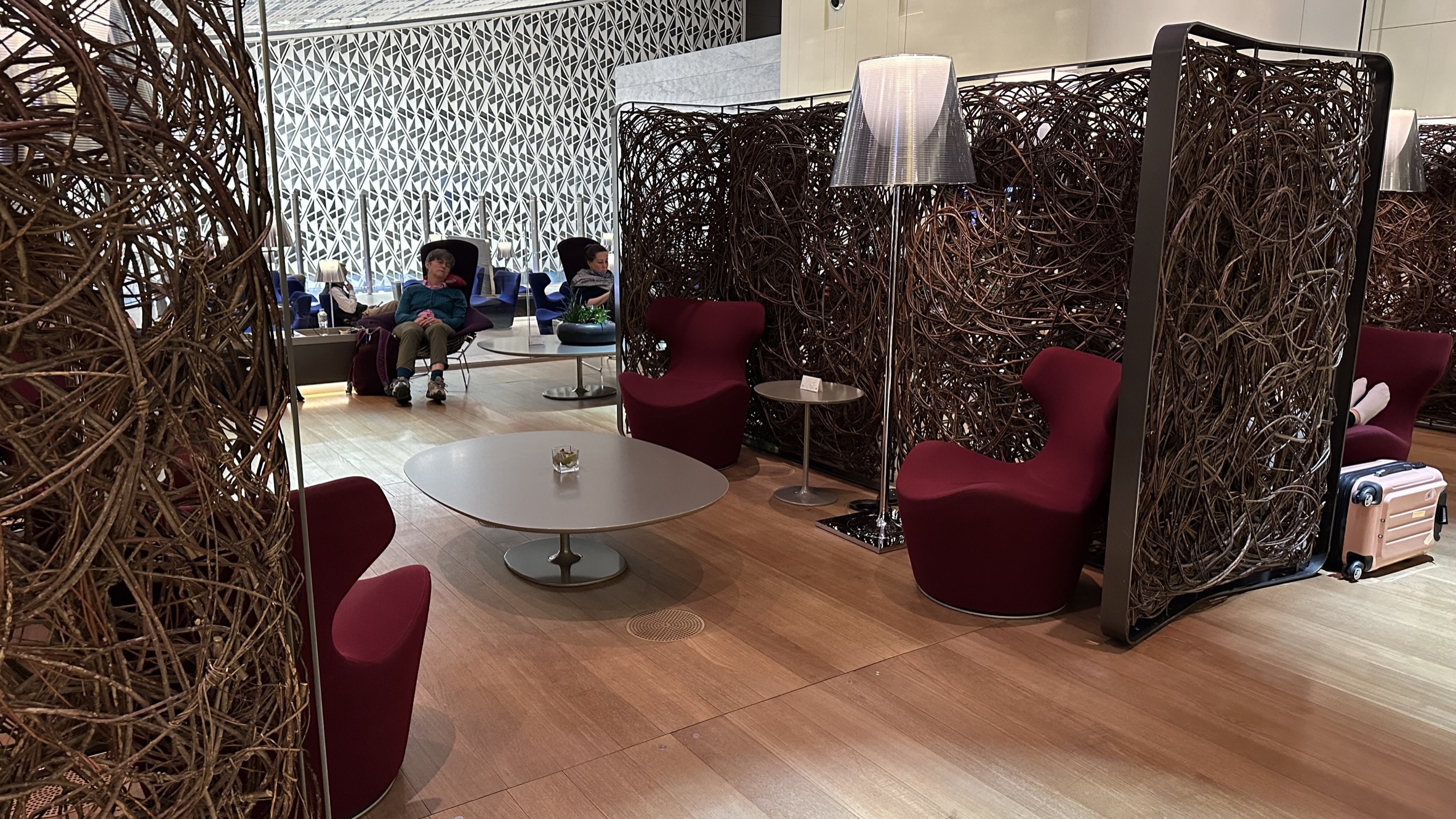 Seating area at the Al Mourjan Lounge Doha