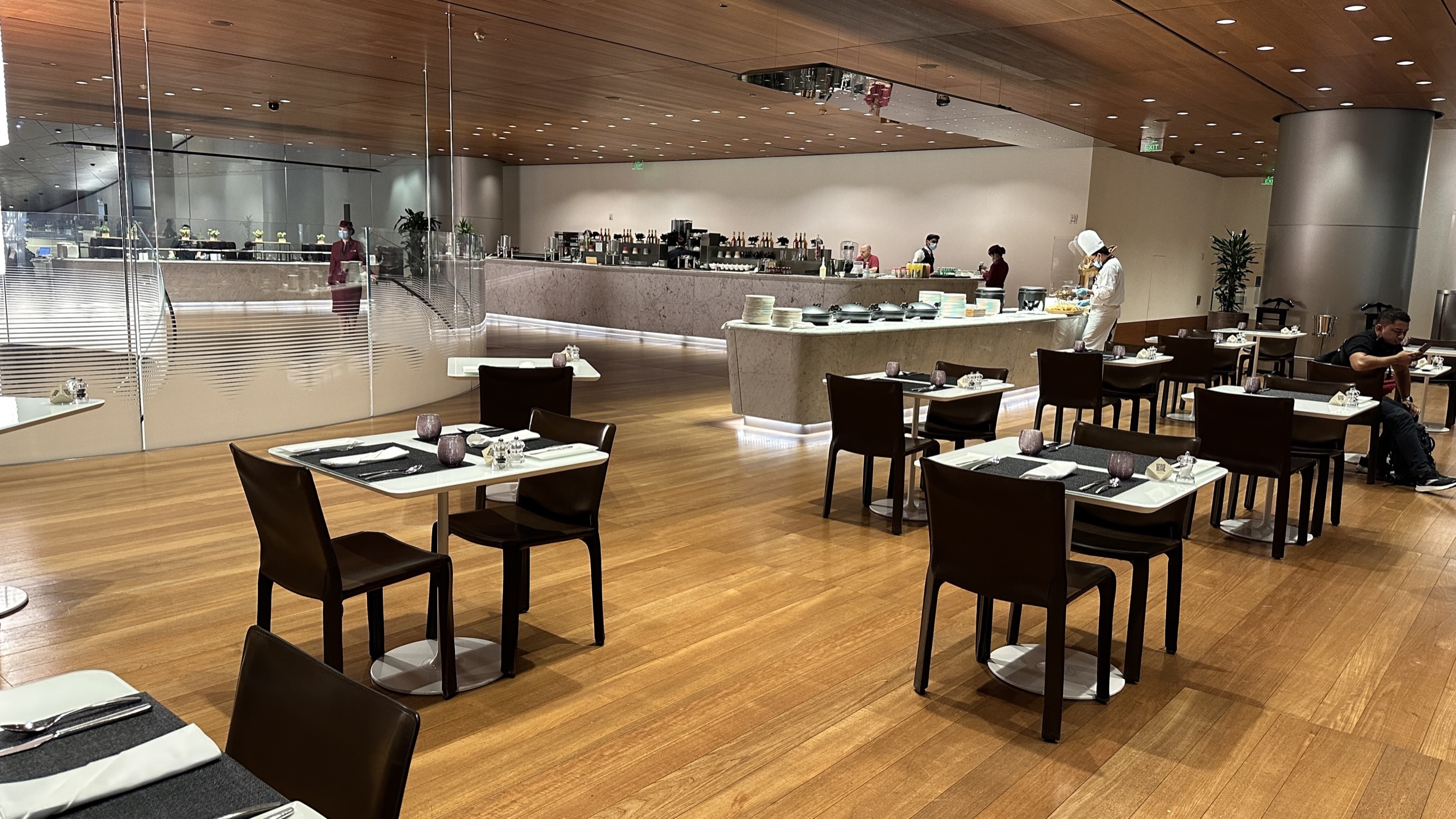 Dining area at the lounge