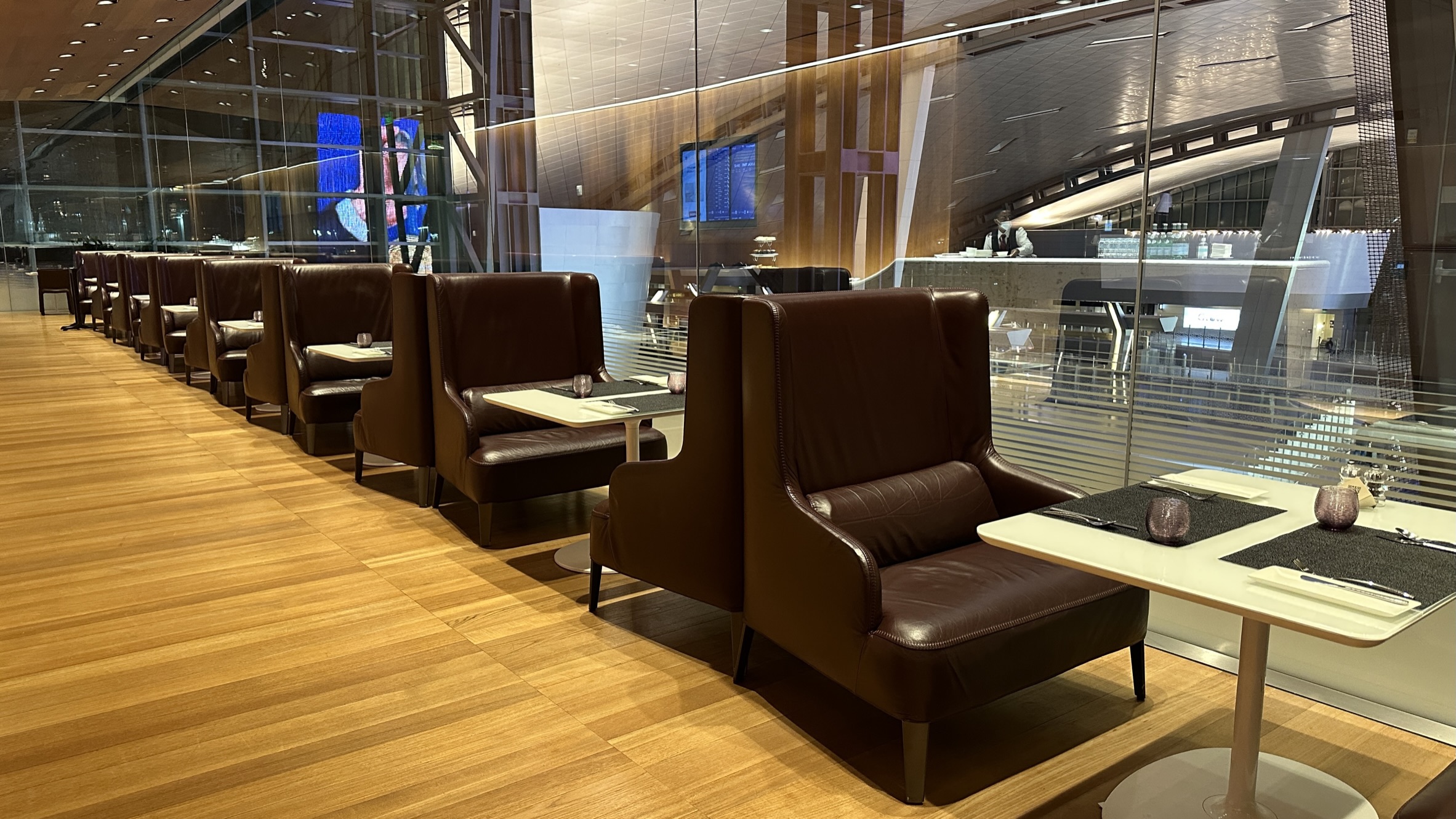 Dining area at the lounge