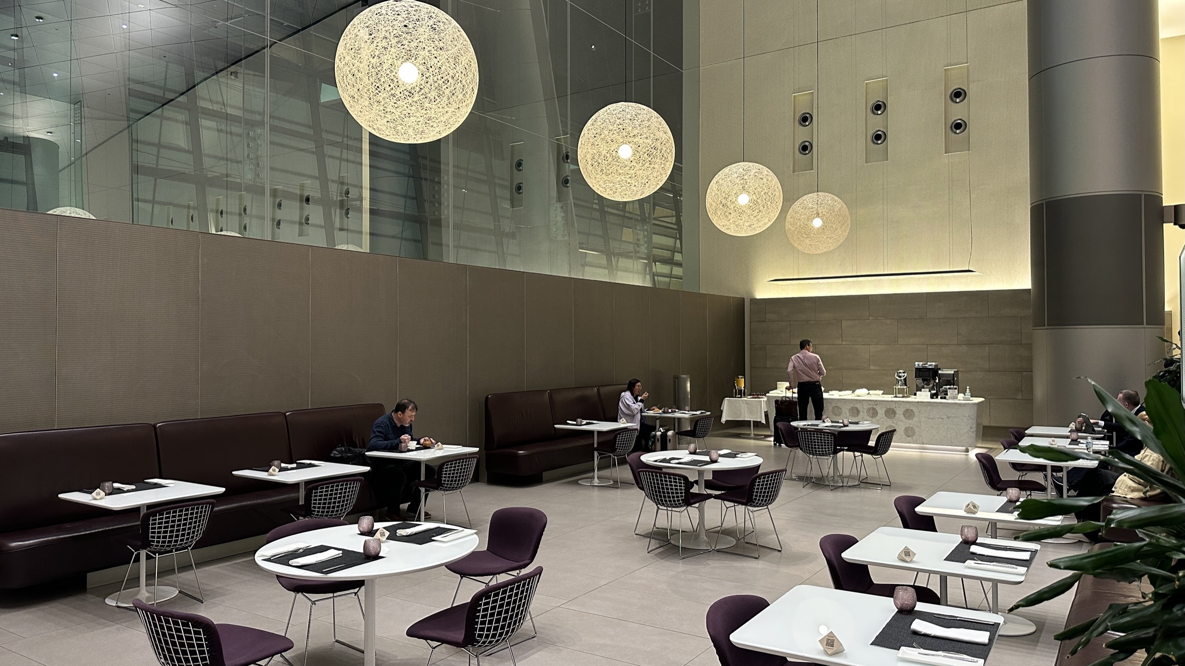 Dining area at the lounge