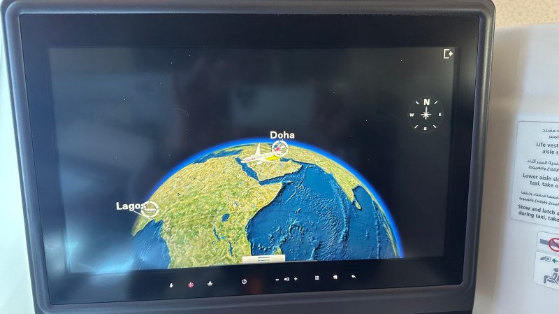 In flight entertainment screen
