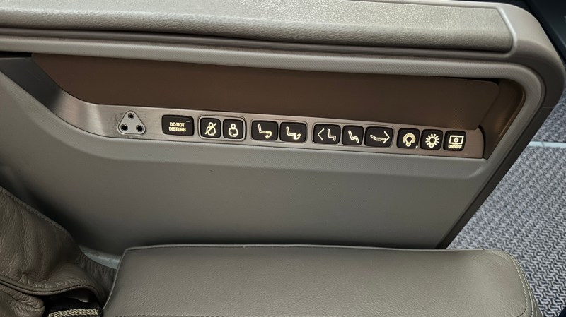 Seat and light controls 