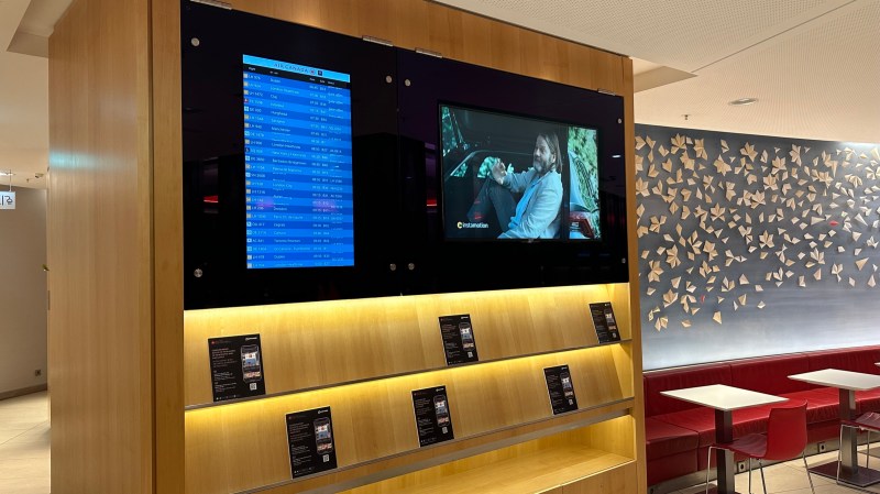 Flight Display Board at the lounge