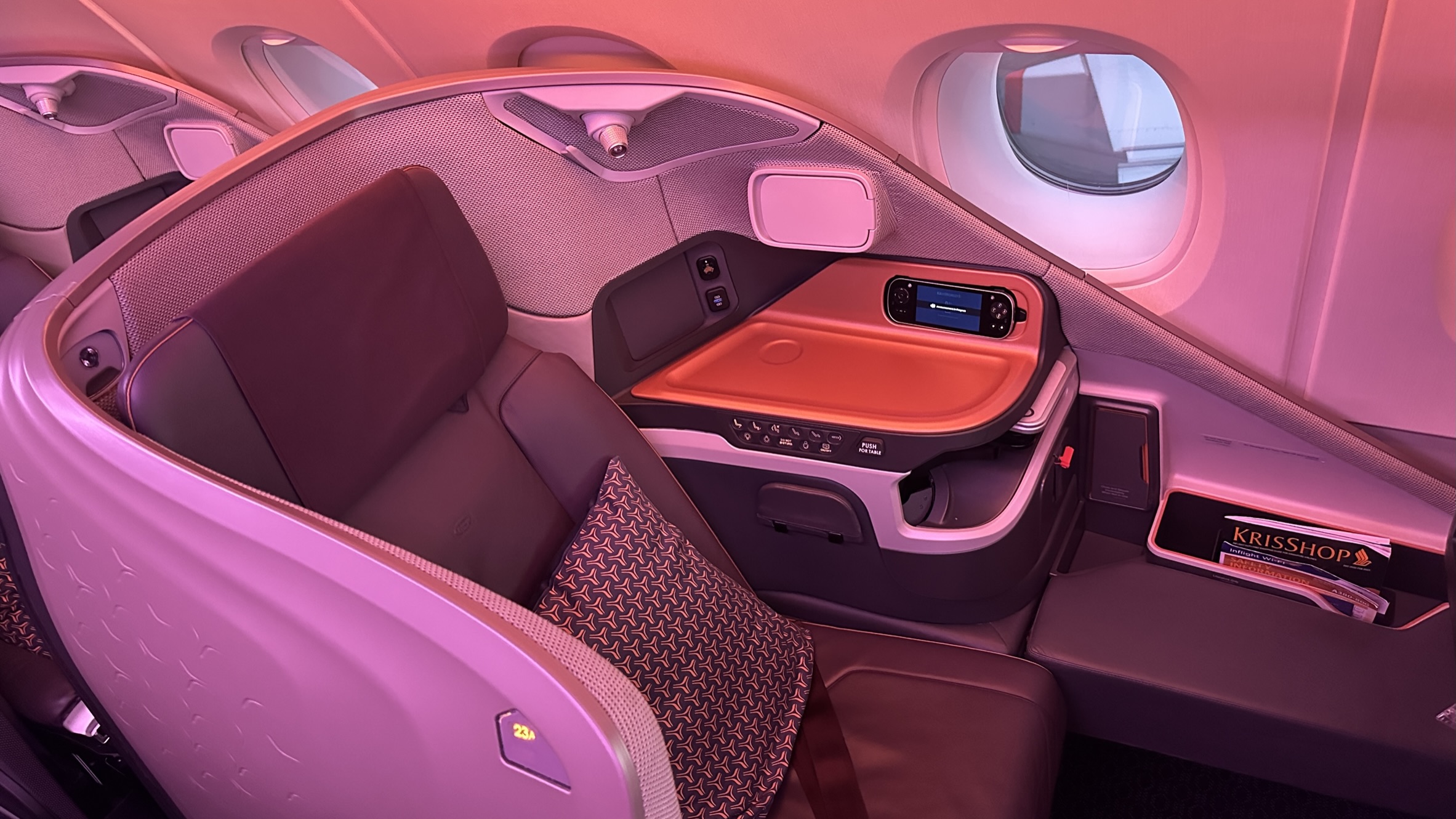 Singapore Airlines Airbus A380 Business Class