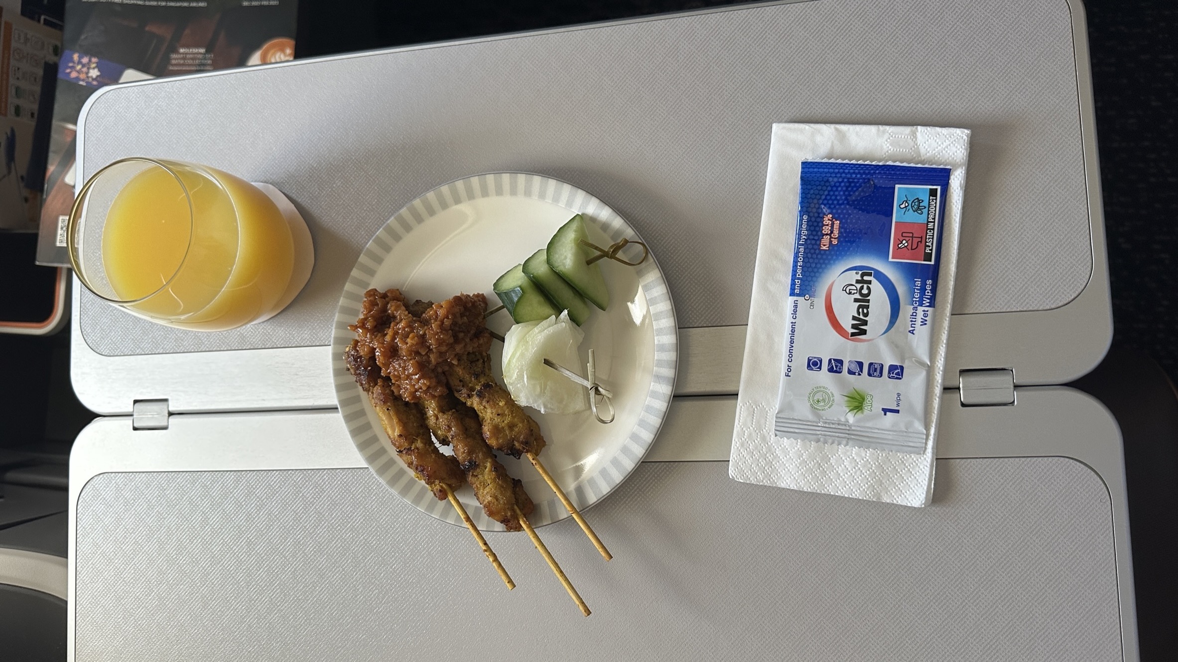 Chicken Satay Singapore Airlines