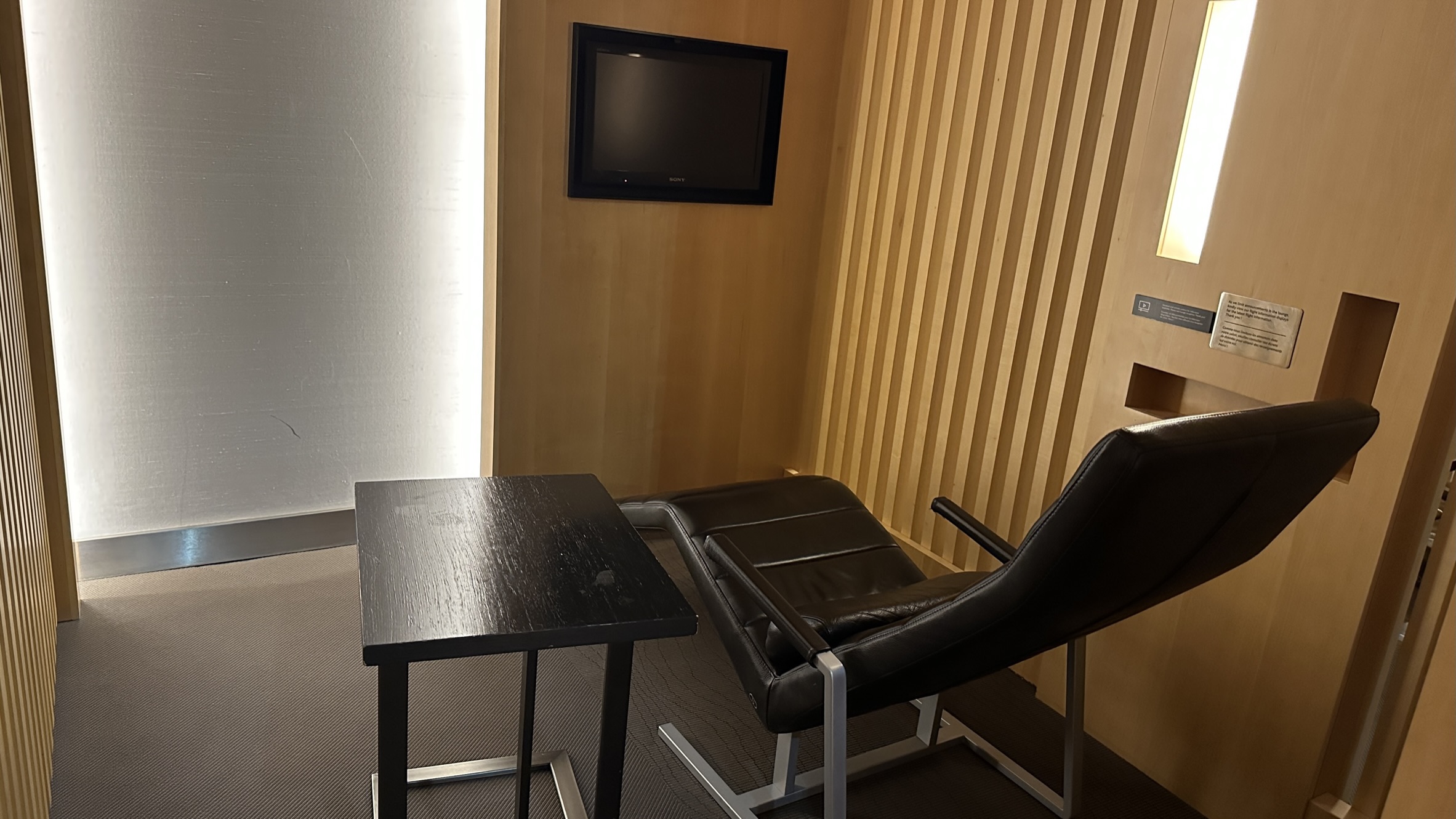 Sleep area with privacy door