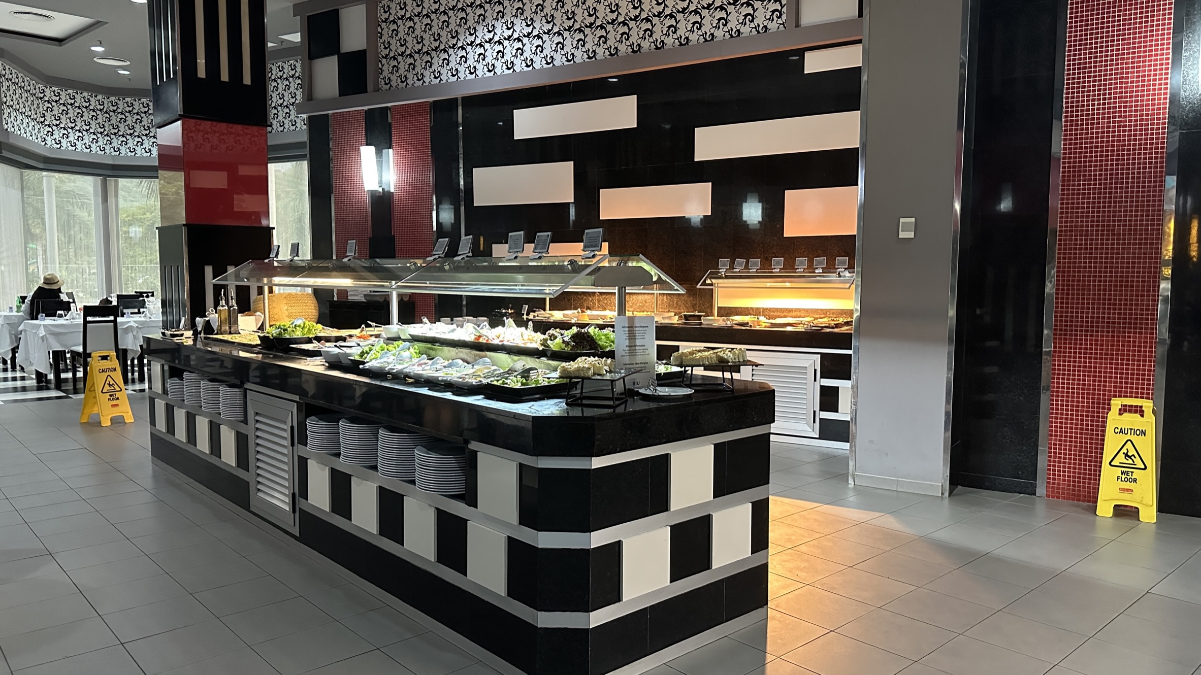 Salad bar at the L'Anfora Italian Restaurant