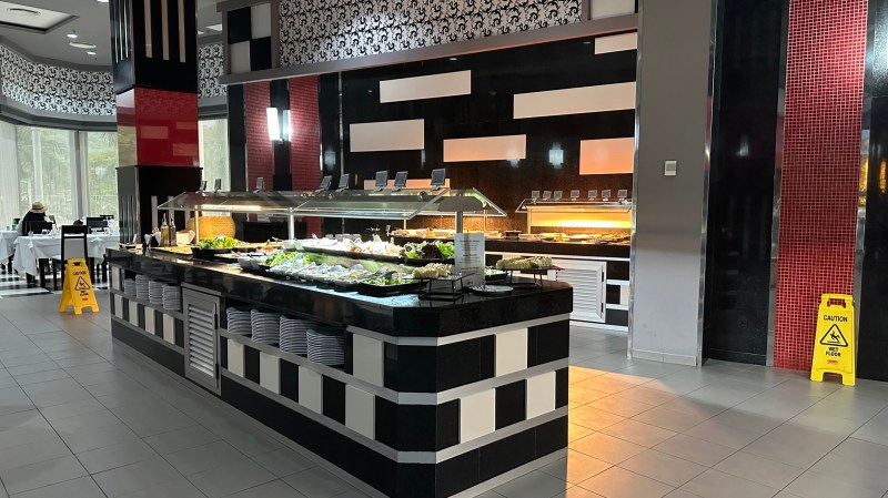 Salad bar at the L'Anfora Italian Restaurant