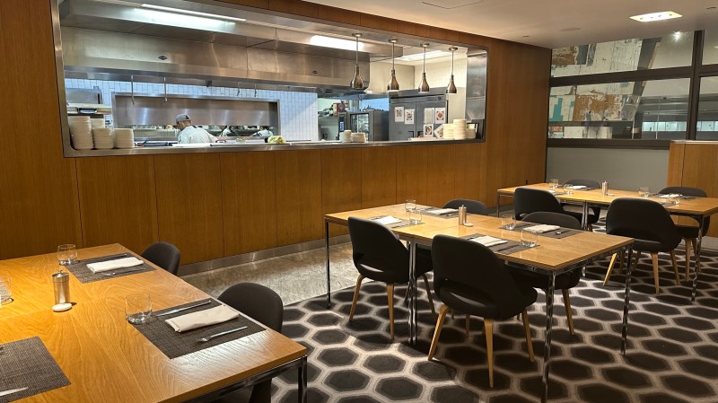 Restaurant at the Qantas First Class Lounge LAX