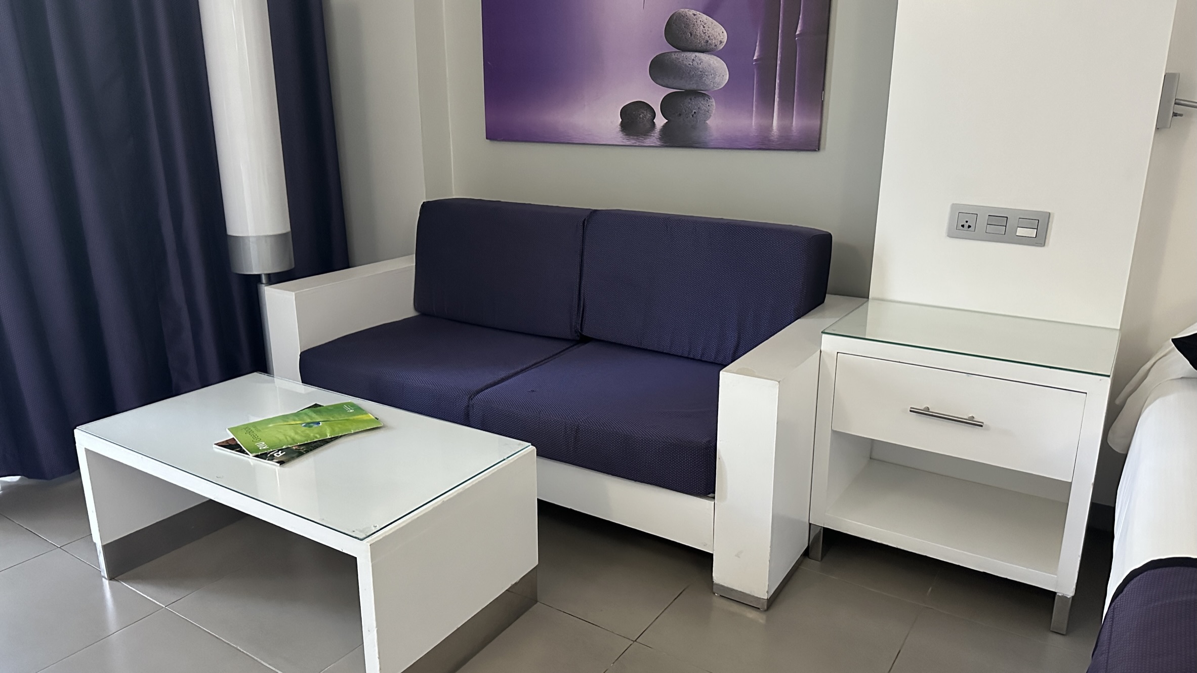 Couch present in the room