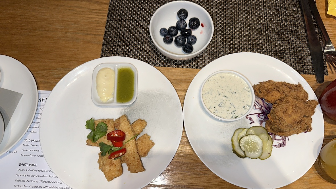 The famous salt & pepper squid at the lounge